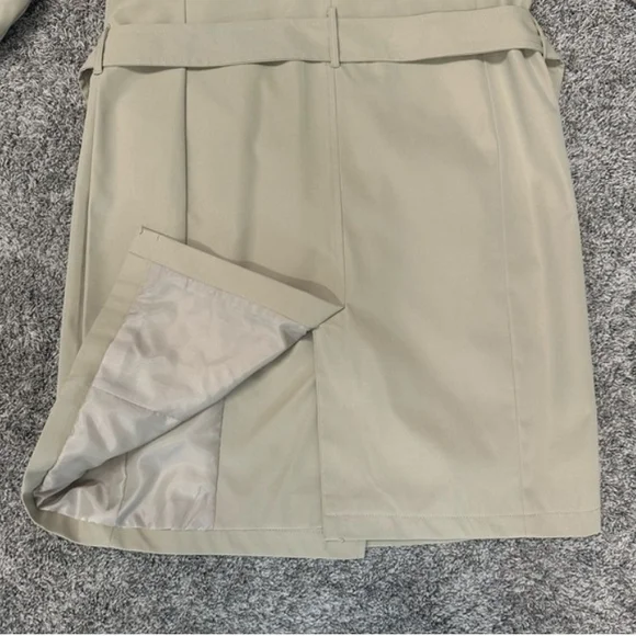 Time and Tru Beige Double-Breasted Trench Coat - Picture 6 of 9